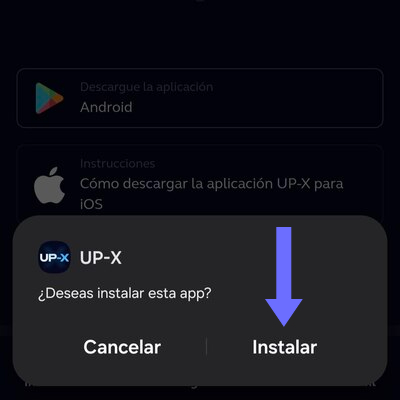 Tercer paso para abrir UPX